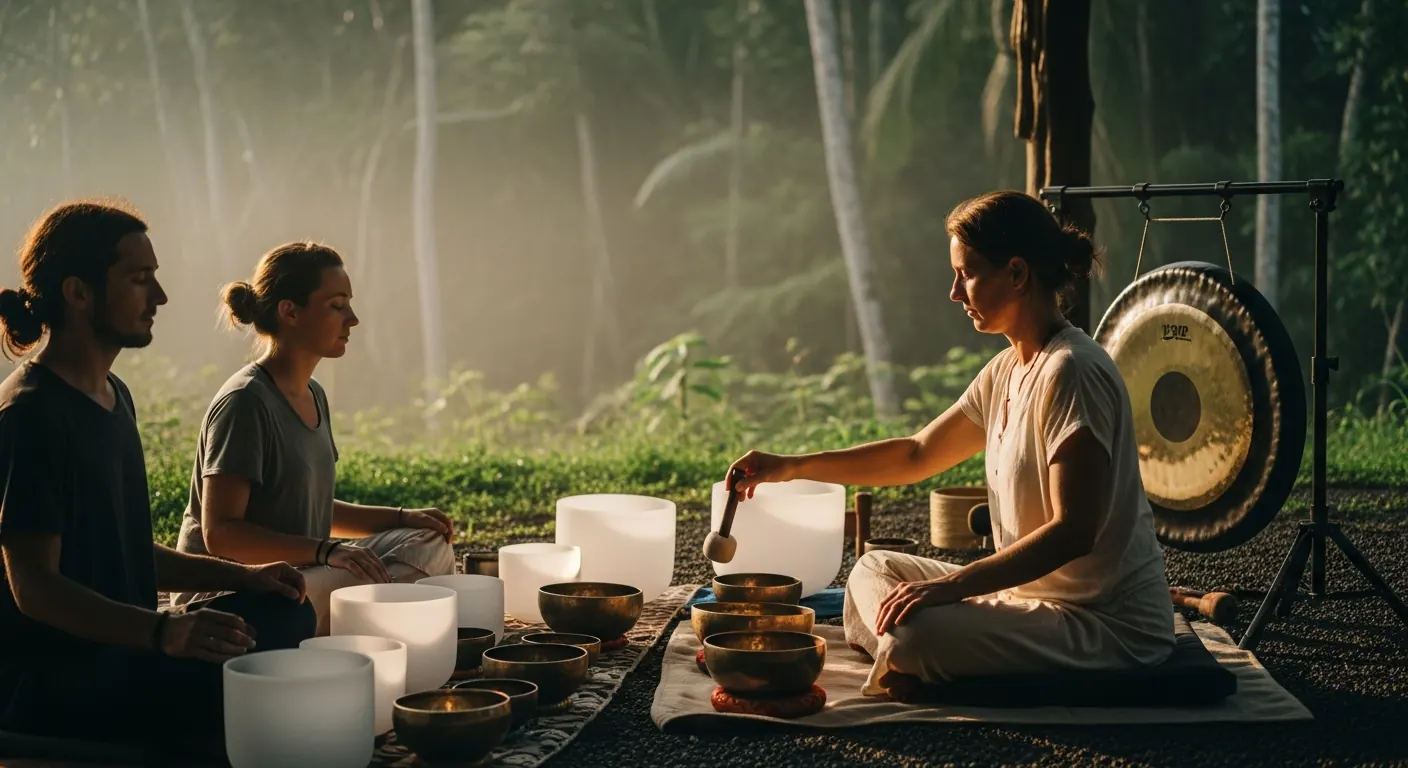 Sound Healing Retreat Bali — Singing Bowls + Gong Ceremonies Ubud
